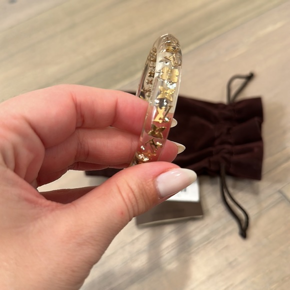 Authentic inclusion bracelet in clear resin. Size small. - Picture 2 of 2